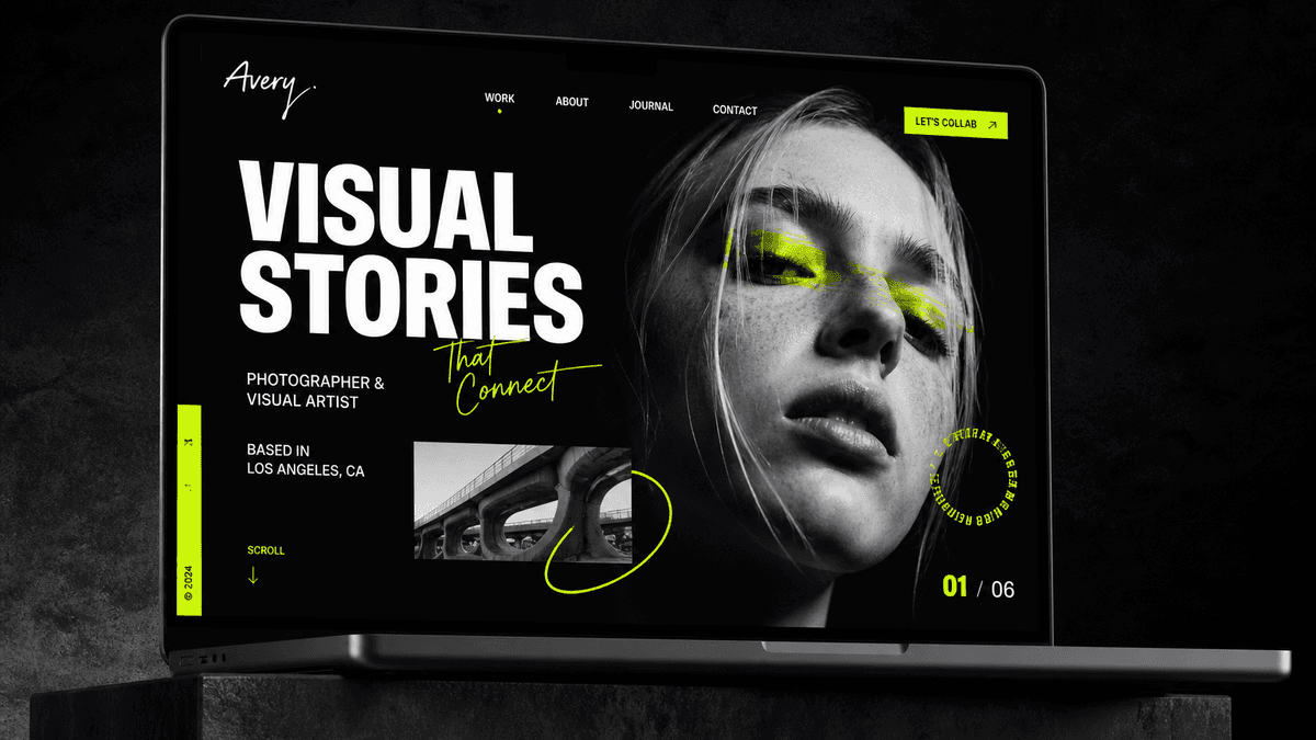 Bold & Vibrant template preview