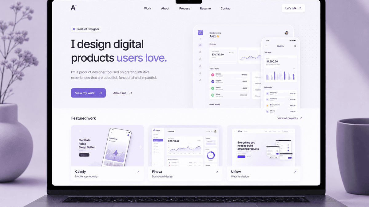 Portfolio Master template preview
